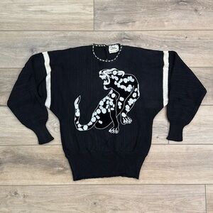 Vintage Mike Korwin Leopard‎ Sweater